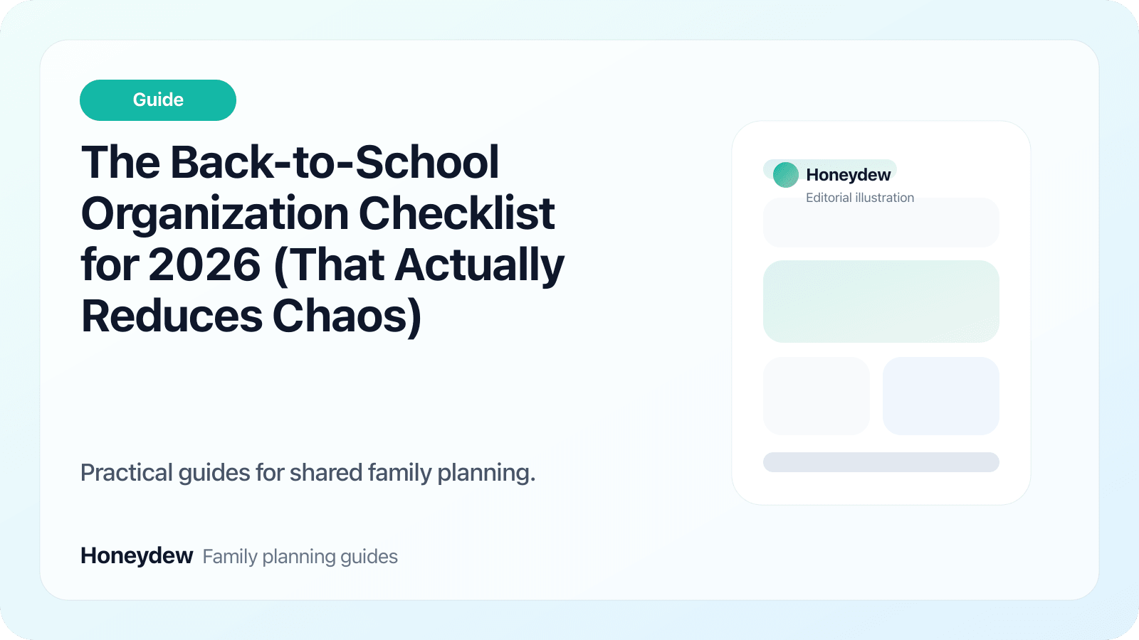 The Back-to-School Organization Checklist for 2026 (That Actually Reduces Chaos)