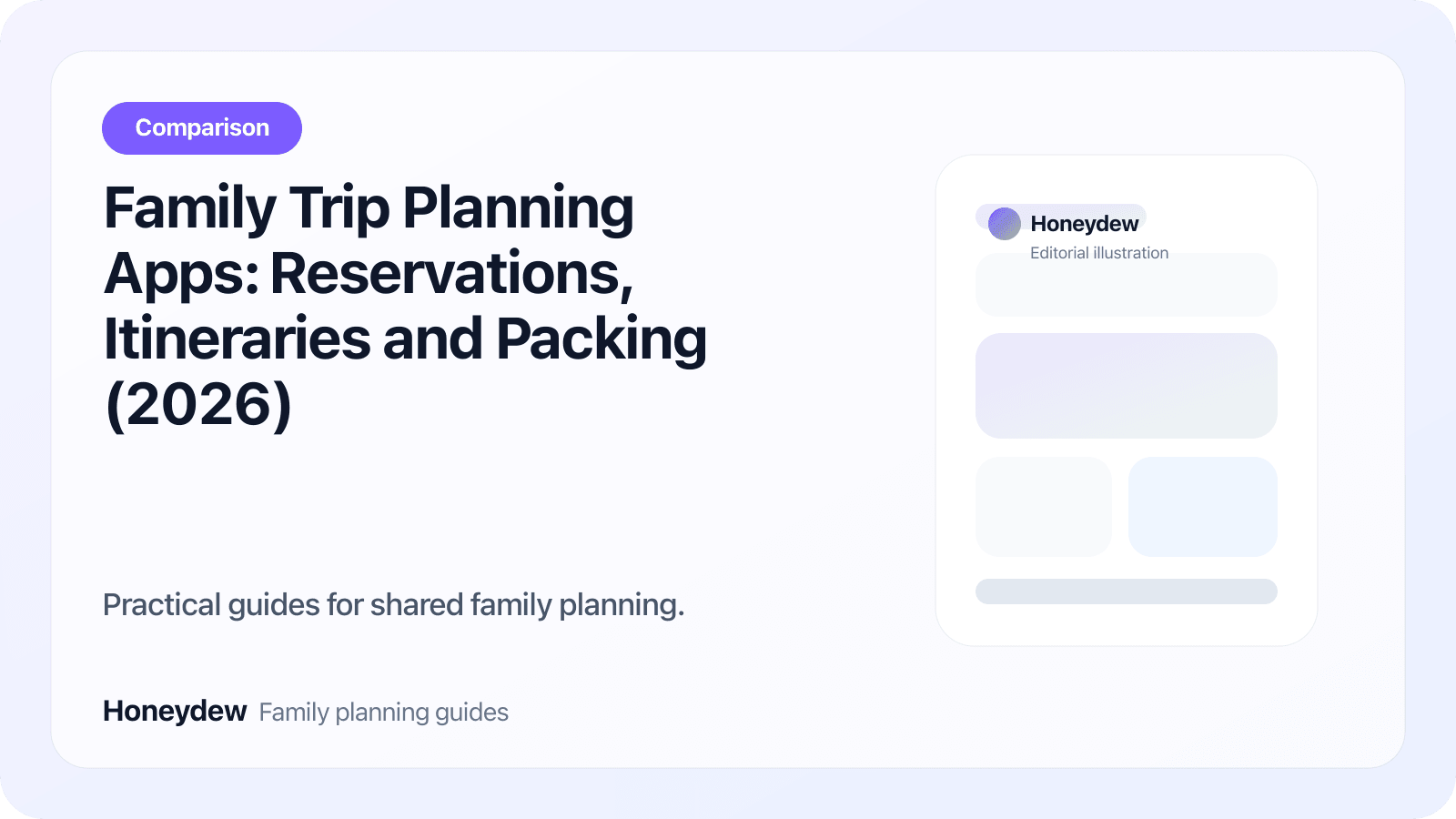 Family Trip Planning Apps: Reservations, Itineraries and Packing (2026)
