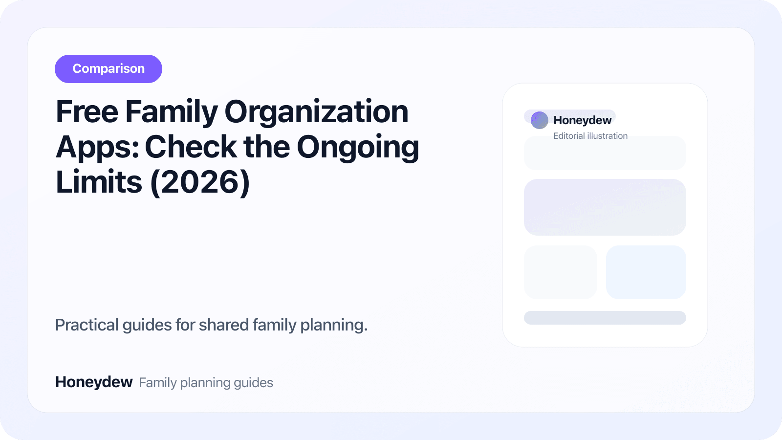 Free Family Organization Apps: Check the Ongoing Limits (2026)