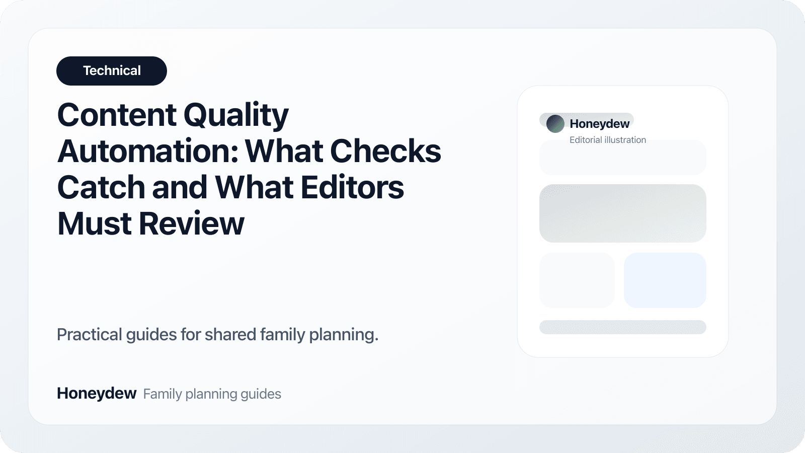Content Quality Automation: What Checks Catch and What Editors Must Review