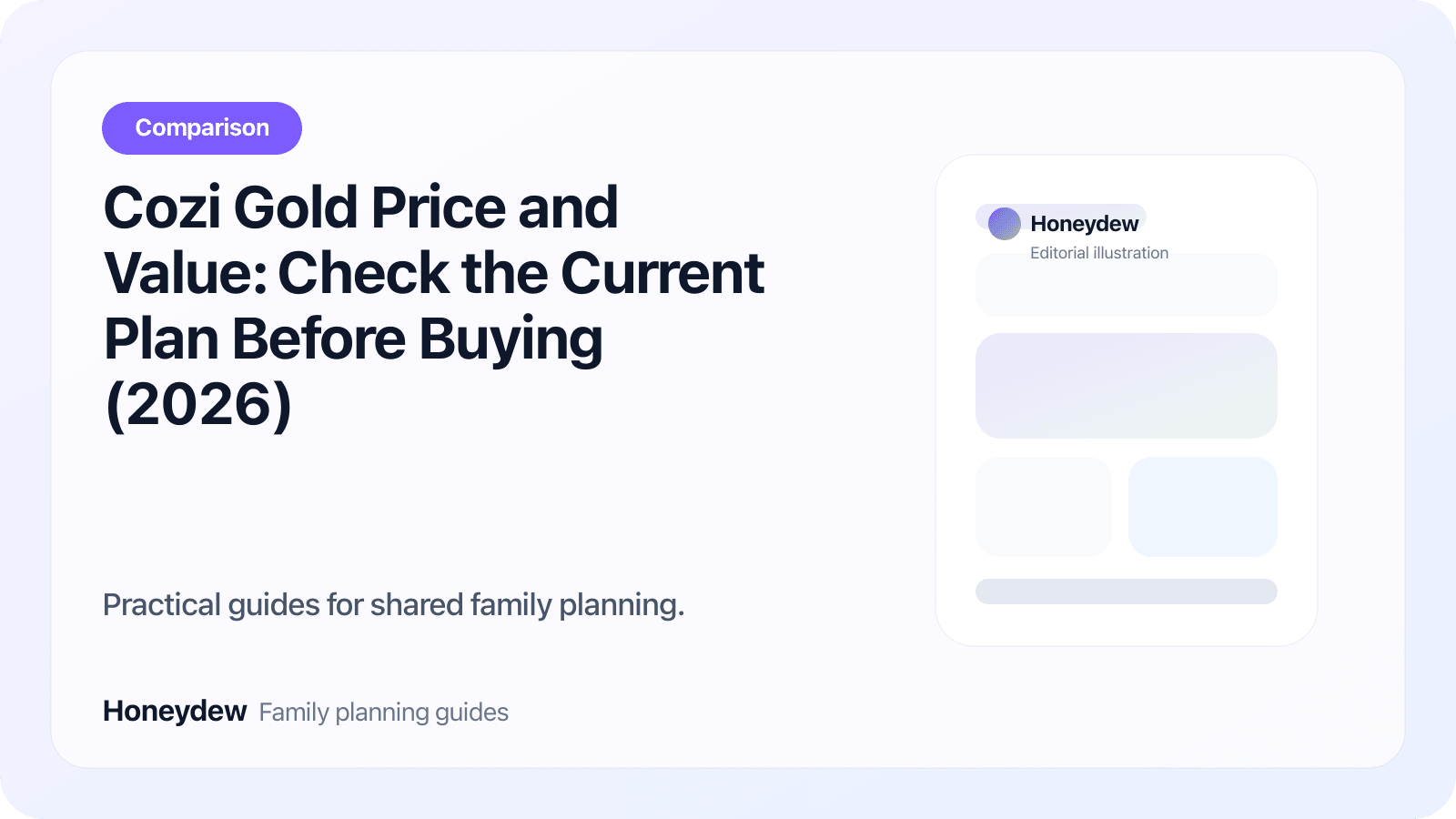 Cozi Gold Price and Value: Check the Current Plan Before Buying (2026)