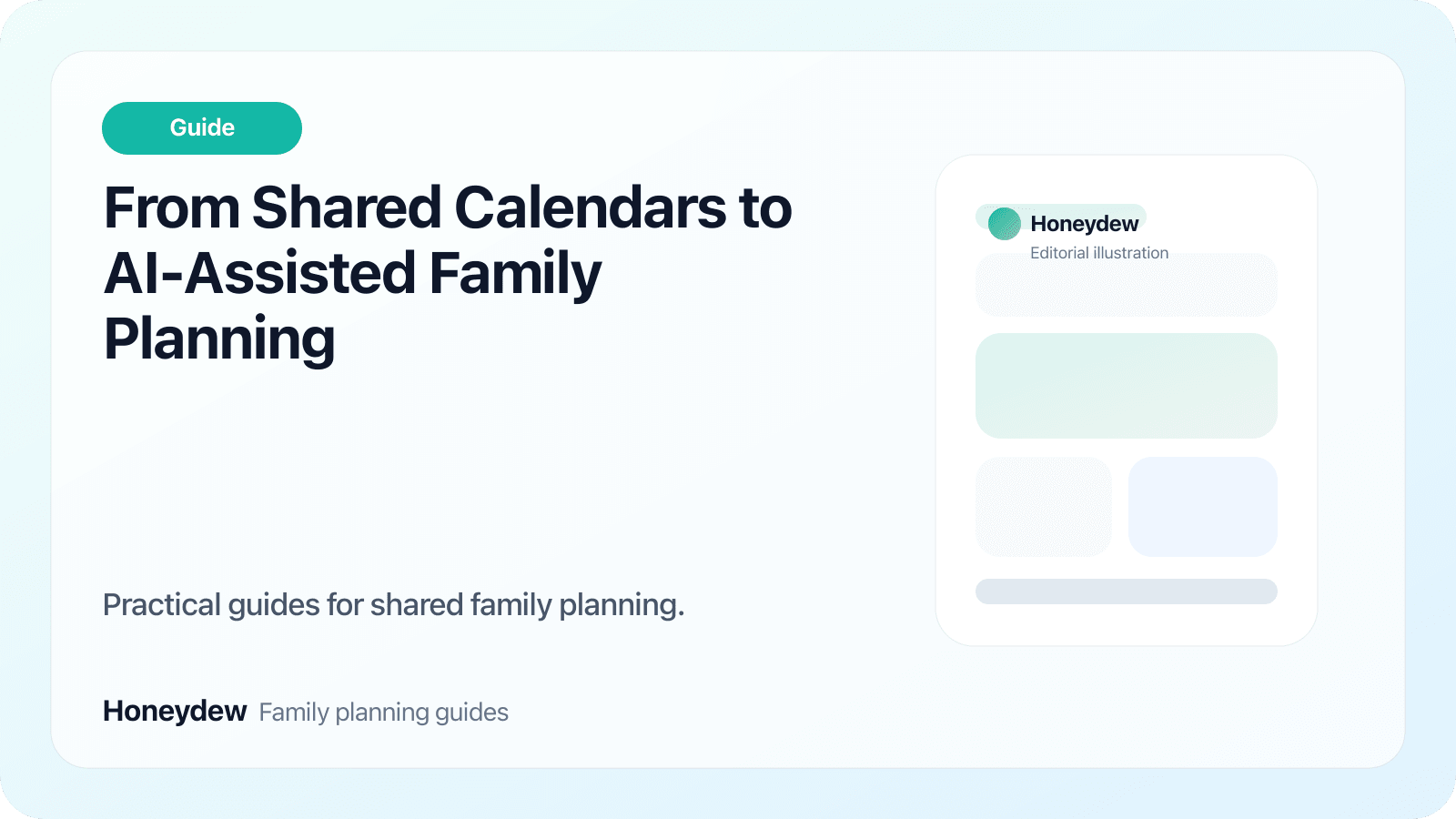 From Shared Calendars to AI-Assisted Family Planning