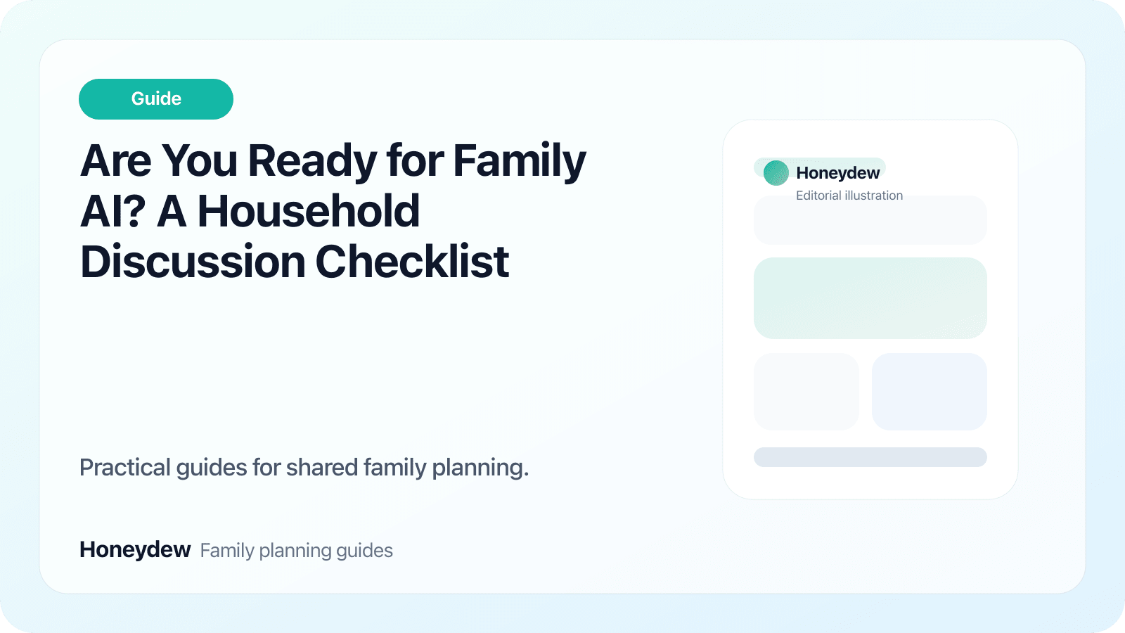 Are You Ready for Family AI? A Household Discussion Checklist