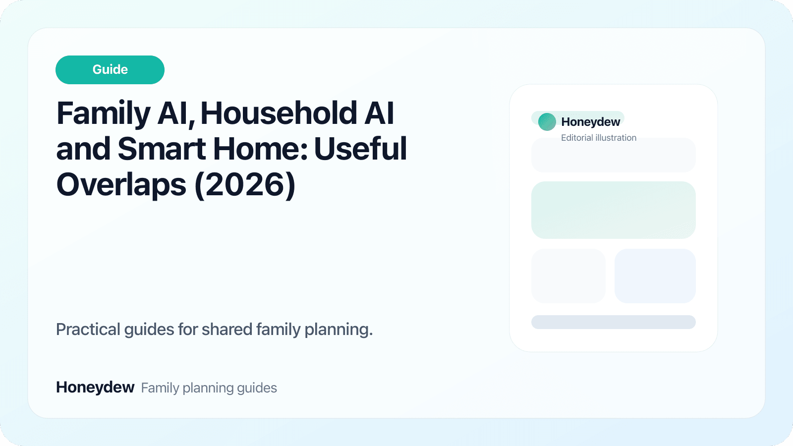 Family AI, Household AI and Smart Home: Useful Overlaps (2026)