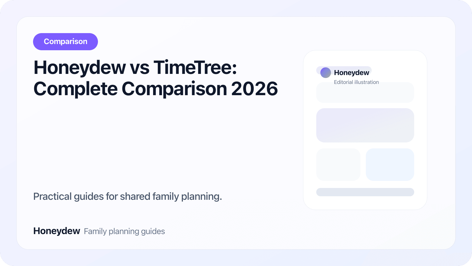 Honeydew vs TimeTree: Complete Comparison 2026