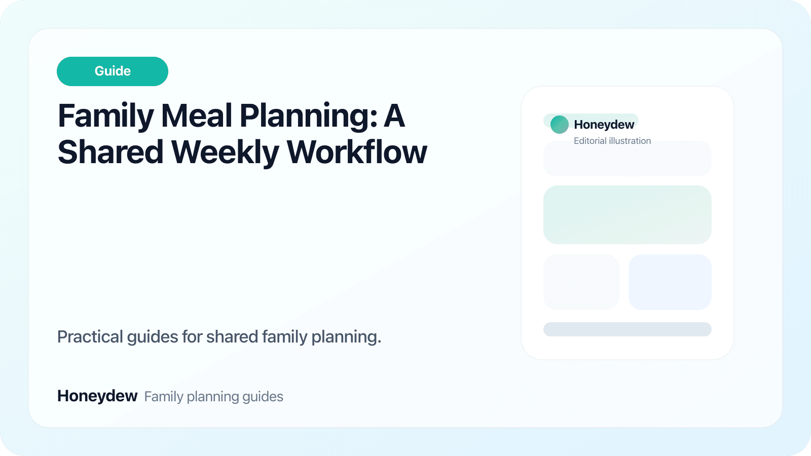 Family Meal Planning: A Shared Weekly Workflow