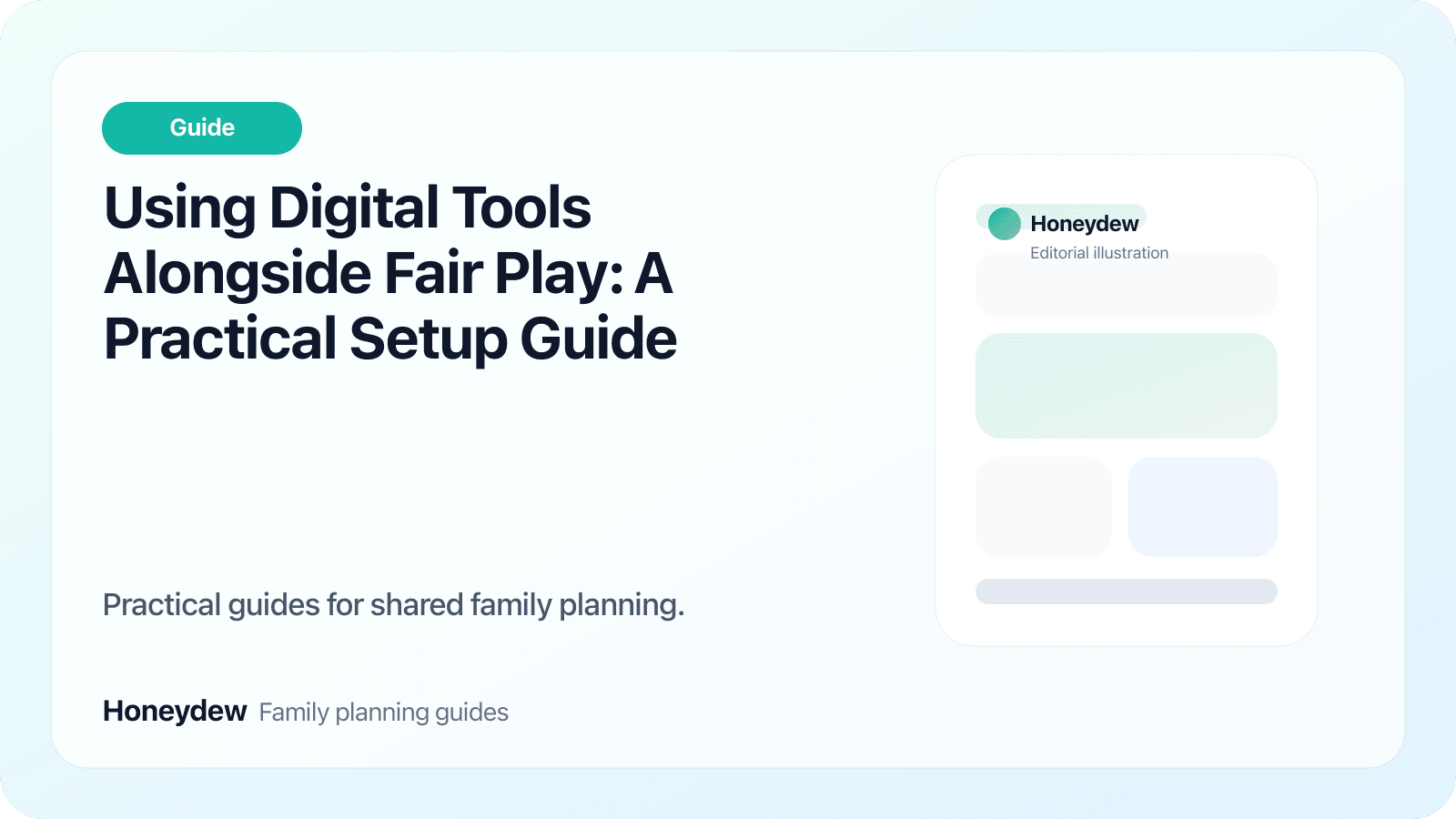 Using Digital Tools Alongside Fair Play: A Practical Setup Guide